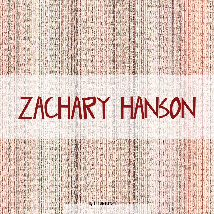 Zachary Hanson example